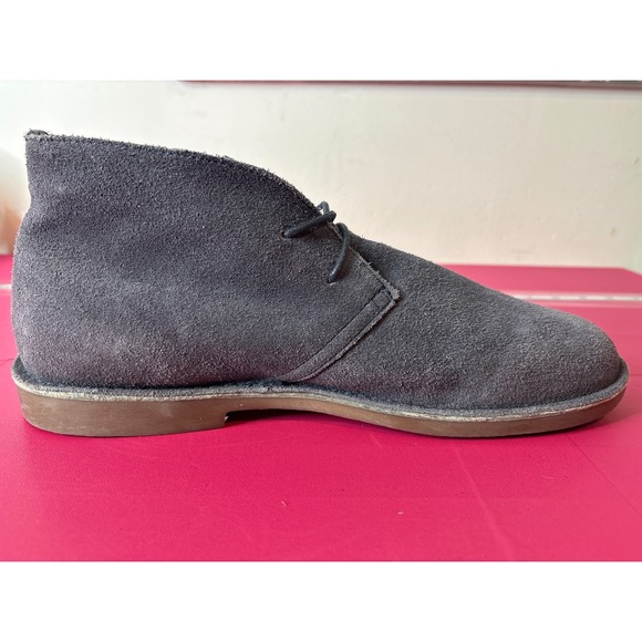 J. Crew Mens Charcoal Gray Suede Lace‎ Up Chukka Desert Boots Sz 11 Preppy Soft main image 11